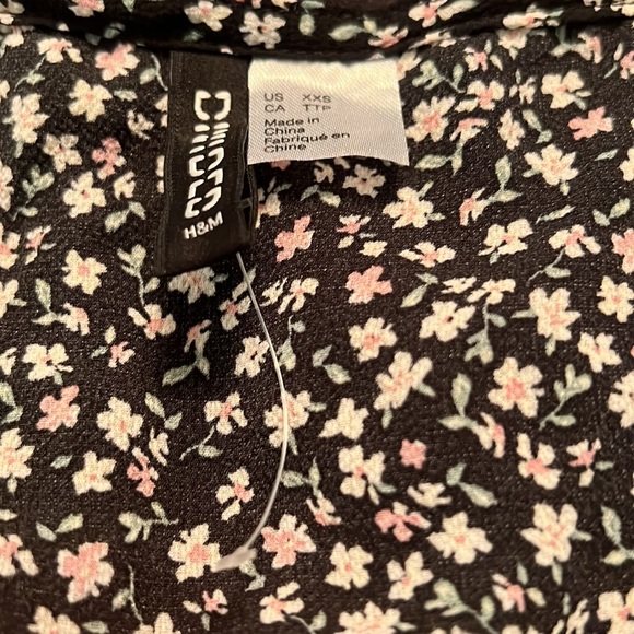 H & M Flower Mini Dress XXS NWOT $5 Sale - Picture 5 of 5